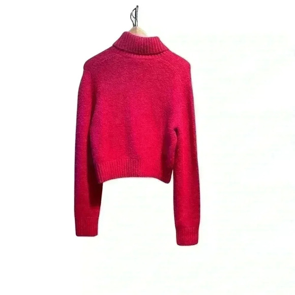 NEW RE/DONE 60s Slim Red Turtle Neck Sweater Large - Picture 6 of 9